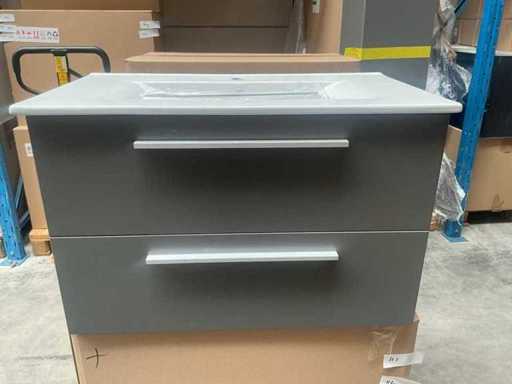 Kame Gama  Matt Grey Badmeubel 80cm