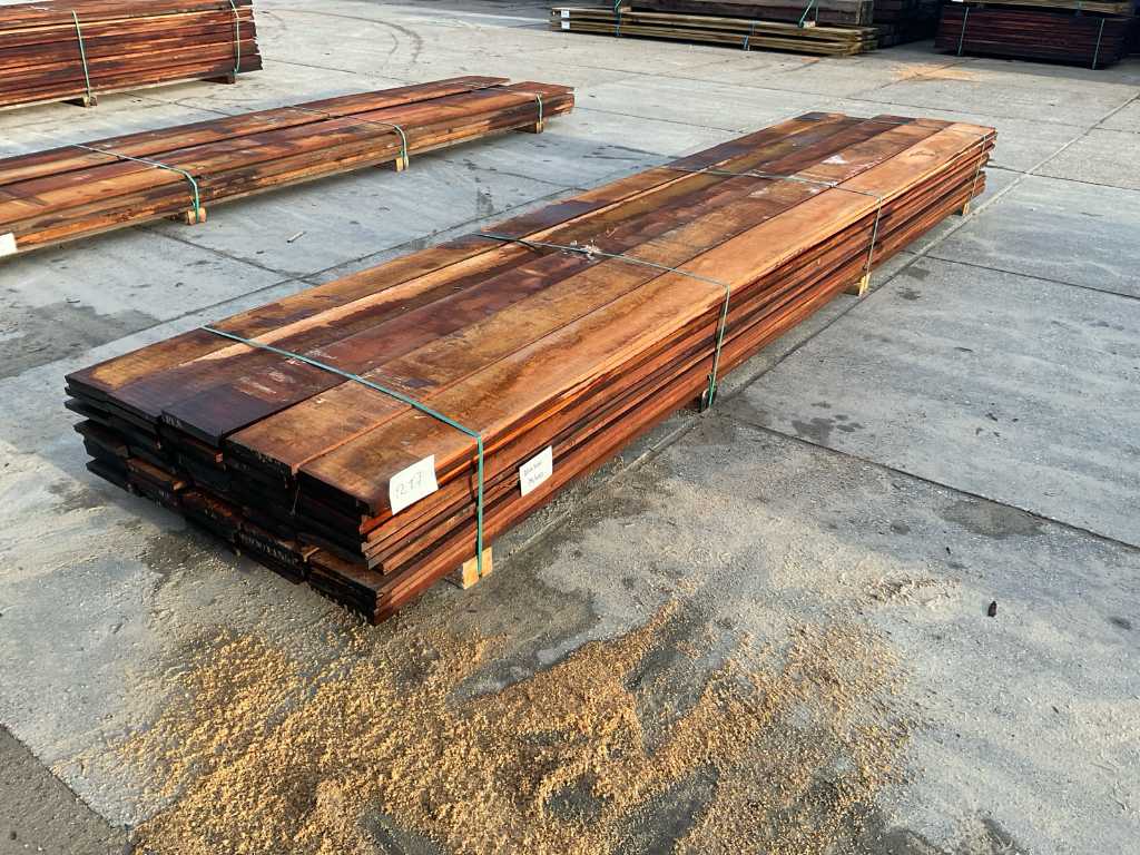 Beschoeiing plank 26x200 Hardhout (75x)