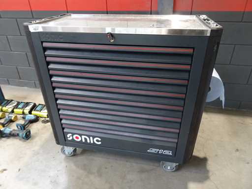 Sonic - S12 - Carrito de herramientas con contenido