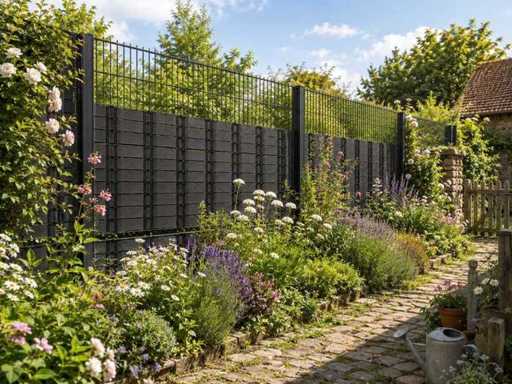 Double bar mesh fences, garden gates and privacy screens - no reserve price