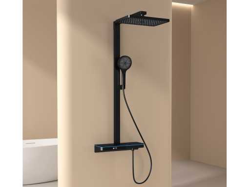 Design opbouw regendoucheset - Digitaal display - Mat zwart of gunmetal grey