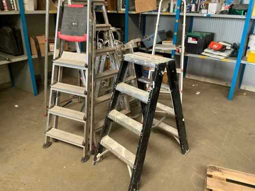 Various stepladders (5x)