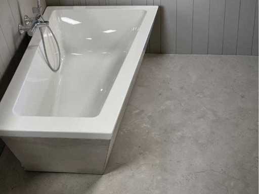 Robbenfell großzügig Badewanne weiß