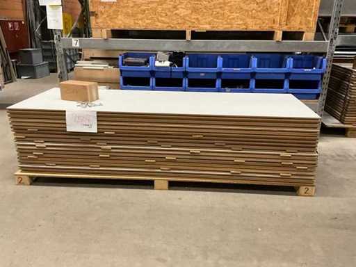 17 x Gilnhammer G40 Messebau-System Wandplatten 34 x Exzenterverbinder 3000mm x 1000mm lichtgrau-lichtgrau ##2504##
