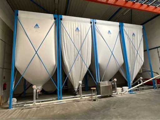 Combinatiekavel 16 t/m 19: Flexibele zaksilo’s met moutmolen en afvoerunit