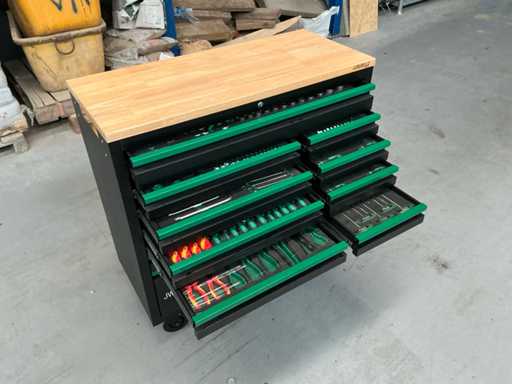 2025 Chariot à outils rempli 13 tiroirs - JW42XL (Inutilisé !)