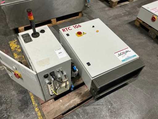 Schakelkast met inhoud (2x)