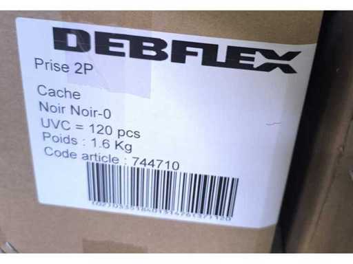 LEXMAN - COSY - Capac confortabil pentru soclu fără împământare, negru N°0 mat (120x)