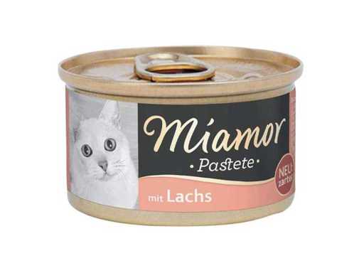 Miamor Pate Lachs Katzenfutter – 85g (108x)