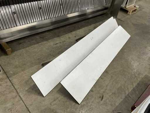 solid core plastic wall shelves (2x)