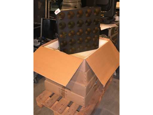 Luxibel - Set 4x Luxibel B25 - 25 x 10W RGB Amber Matrix LED