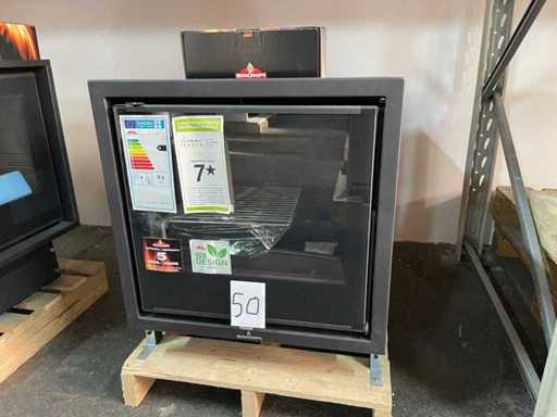 Piec na drewno Bronpi, Paryż 55 Vision - Kominek wstawiony - żeliwo