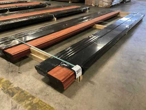 Padouk shelves 15x130 mm (24x)