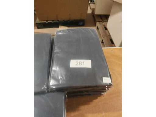 5x granatowa rozciągliwa pokrowiec + górna osłona na stół barowy, średnica 80-85 cm. NOWE (5x)