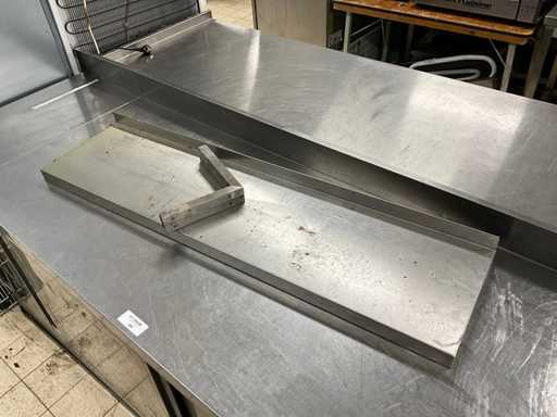 Stainless steel wall shelf