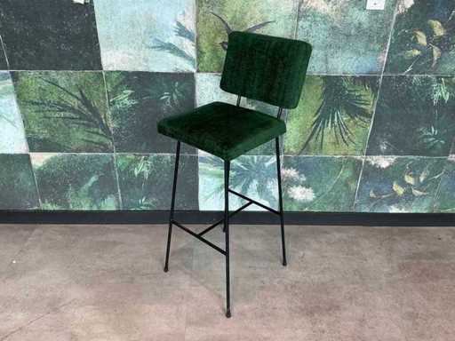 Velvet green - Bar stool (4x)