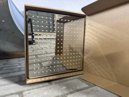 Quadratische Kopfdusche 25x25 cm (3x)