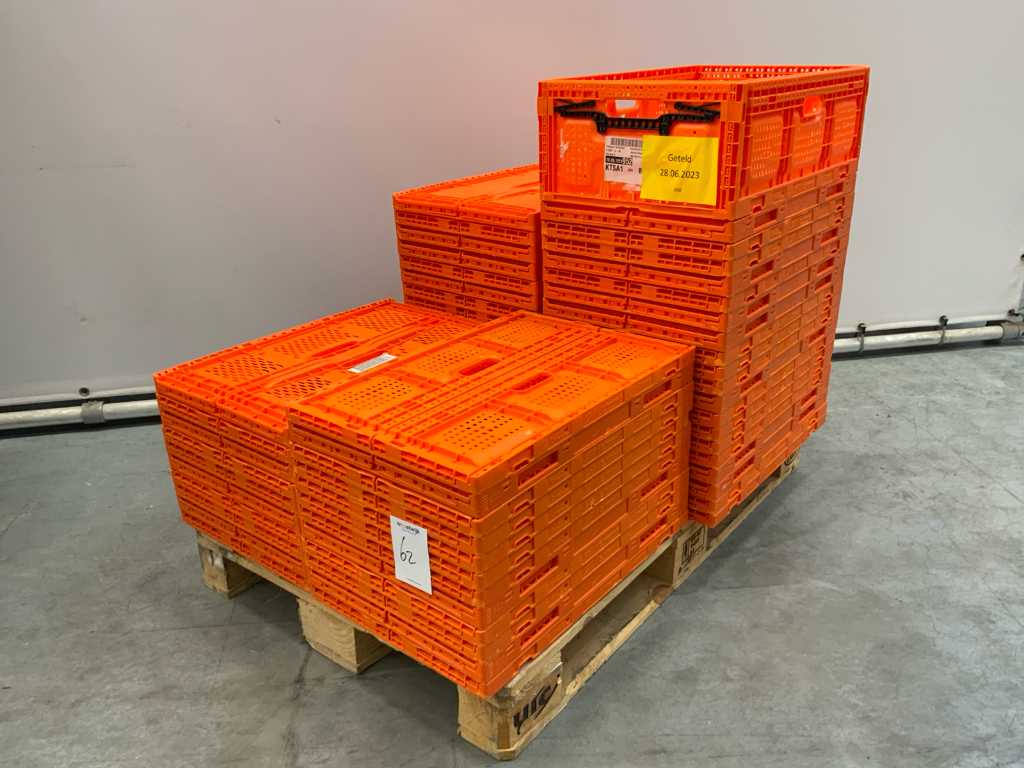 Plasgad Warehouse folding crate 600x400x210mm (60x)