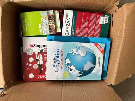 Stock of dictionaries and atlases
