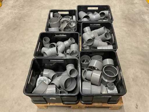 Batch of PVC fittings