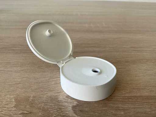 VENUS FLIP TOP CAP PP WHITE COLOR - SPECIAL CLICK Lid (3769x)