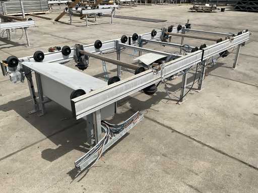 Segment de levage de convoyeur de conteneurs avec armoire de commande (3x)