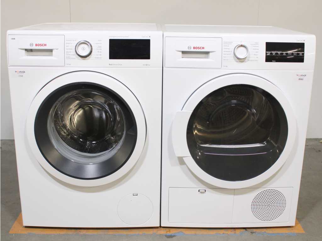 Bosch Serie|6 i-Dos EcoSilence Drive Washer & Bosch Serie|6 Dryer