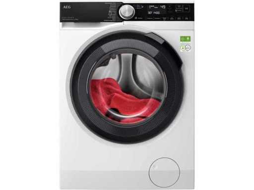 AEG Series 9000 LR9WW80400 washing machine Front loader 10 kg 1351 RPM White German display