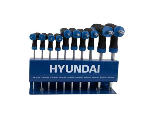 Set di chiave torx Hyundai a maniglia a T 10x (10x)