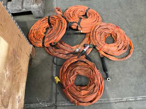 Tuyau de soudage orange (5x) avec pistolet de soudage