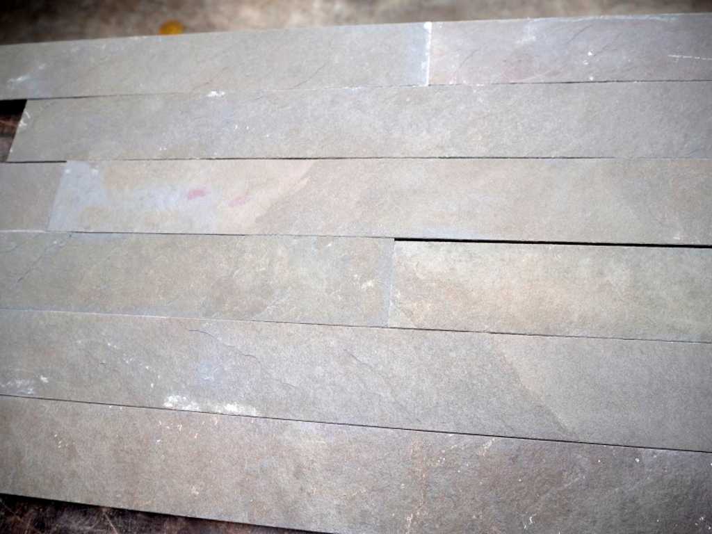 Natural stone wall strips 15m²