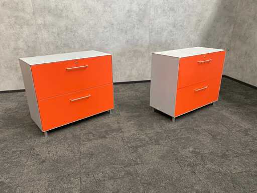 2x dulap de dosare cu suspensie din o?el