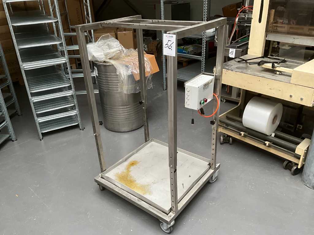 Trolley with stainless steel frame