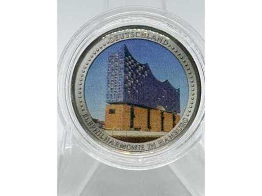 Colorizat 2 Euro – Elbphilharmonie în Hamburg – Germania