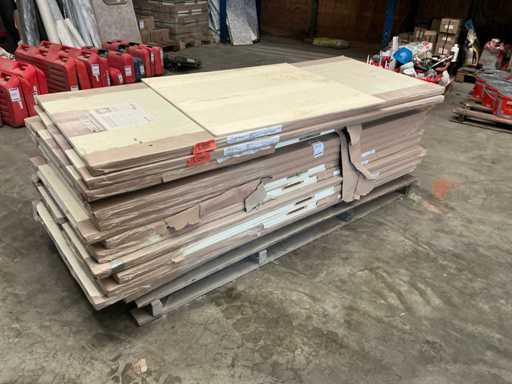 Ușă suprapusă Svedex Honeycomb în alb gălar (15x)