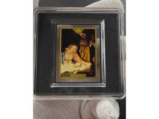 Precious 1/200 oz Gold Commemorative Note "Birth of Jesus" - ideal gift for collectors and believers