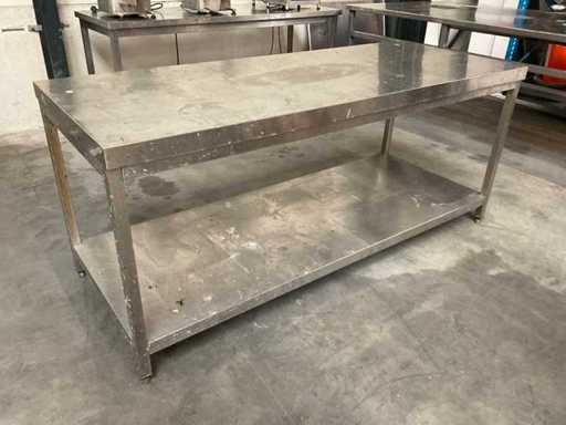 Tavolo da lavoro in acciaio inox