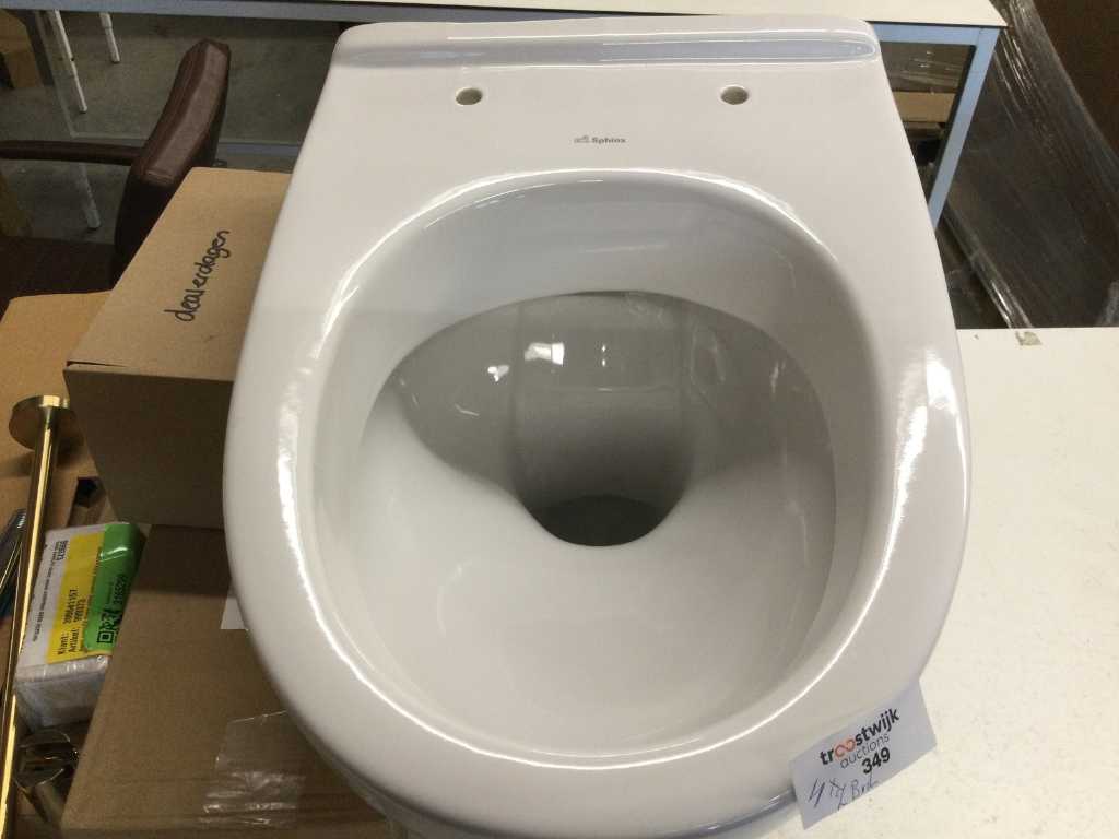 Toilet without clearance seat