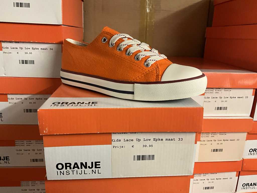 Oranje in Stijl Oranje kinder sneaker (40x)