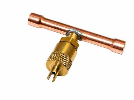 ITE MV8414 T-coupling solder 1/4" + Schrader valve 1/4" (50x)