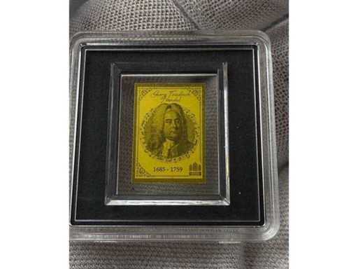 Dekorative 1/1000 oz Goldmünze „Georg Friedrich Händel“ mit edler Optik und hochwertiger Sammler-Ausführung