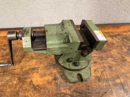 Maschinenschraubstock mit Winkelverstellung 125 mm Backenbreite