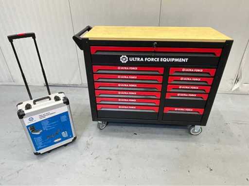 Ultra Force Equipment -  Gereedschapswagen 471 pcs EN gereedschapstrolley 725 pcs
