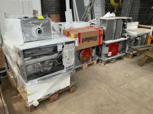 Batch of various gas and oil burners serving for spare parts