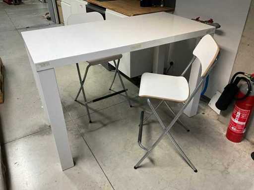 Table debout + 2x tabouret de bar