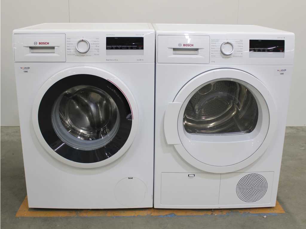 Bosch Series|4 VarioPerfect EcoSilence Drive Washing Machine & Bosch Series|4 Dryer