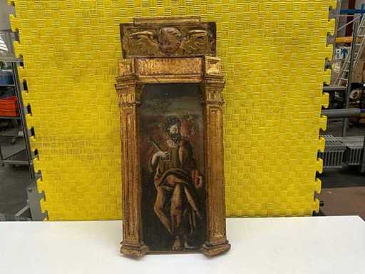 Ossature architecturale en bois doré