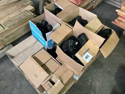 Various pvc couplings / bends and mounting akatherm