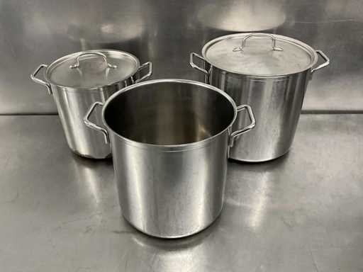 Stainless Steel Cooking Pot (3x)