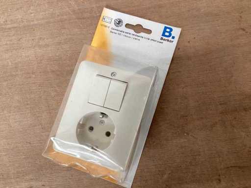 Berker M2 Kombination mit Erdleiter-Leckschutzschalter (80x)